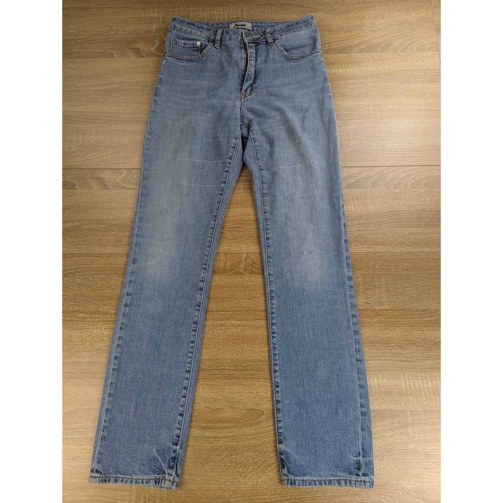 Acne Jeans Mens 30x32 (ACTUAL 28x31) Blue Medium Wash Straight Leg Denim